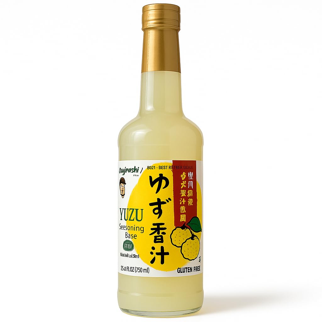Yamajirushi Yuzu Seasoning Base, No Salt Added, Makes Sauce, Dips, Dressing, Cocktails | 750mL