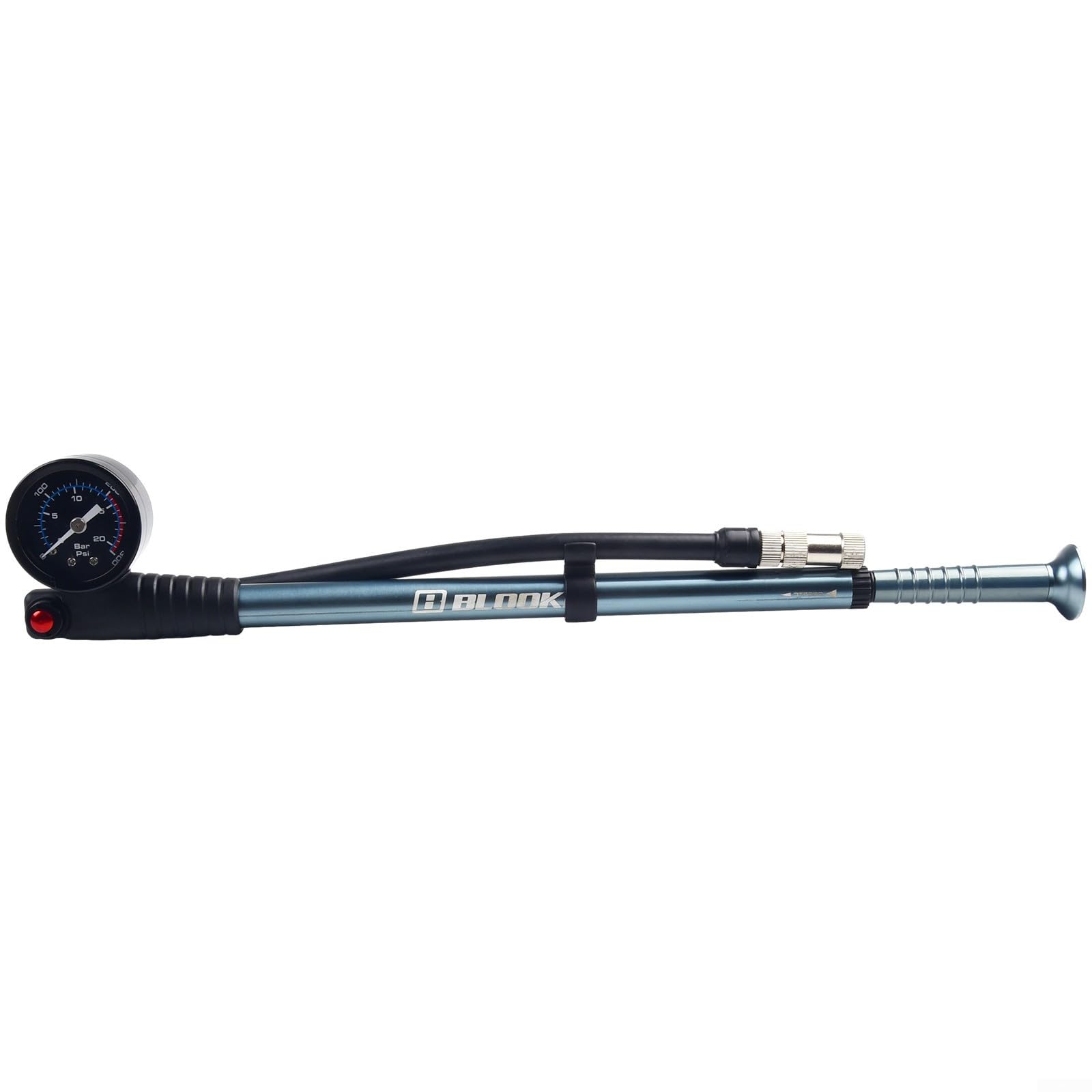 Pompe de suspension pour vélo, gonfleur haute pression 300 PSI pour VTT, descente, fourche à air, amortisseur, avec soupape de décharge de pression et double tête