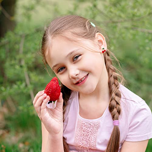 Image of Kids Clip On Earrings for Girls 20 /30 /40 Pairs Hypoallergenic Clip on Earrings for Kids Cute Animal Earrings for Little Girls Jewelry Set Party Favor Gift