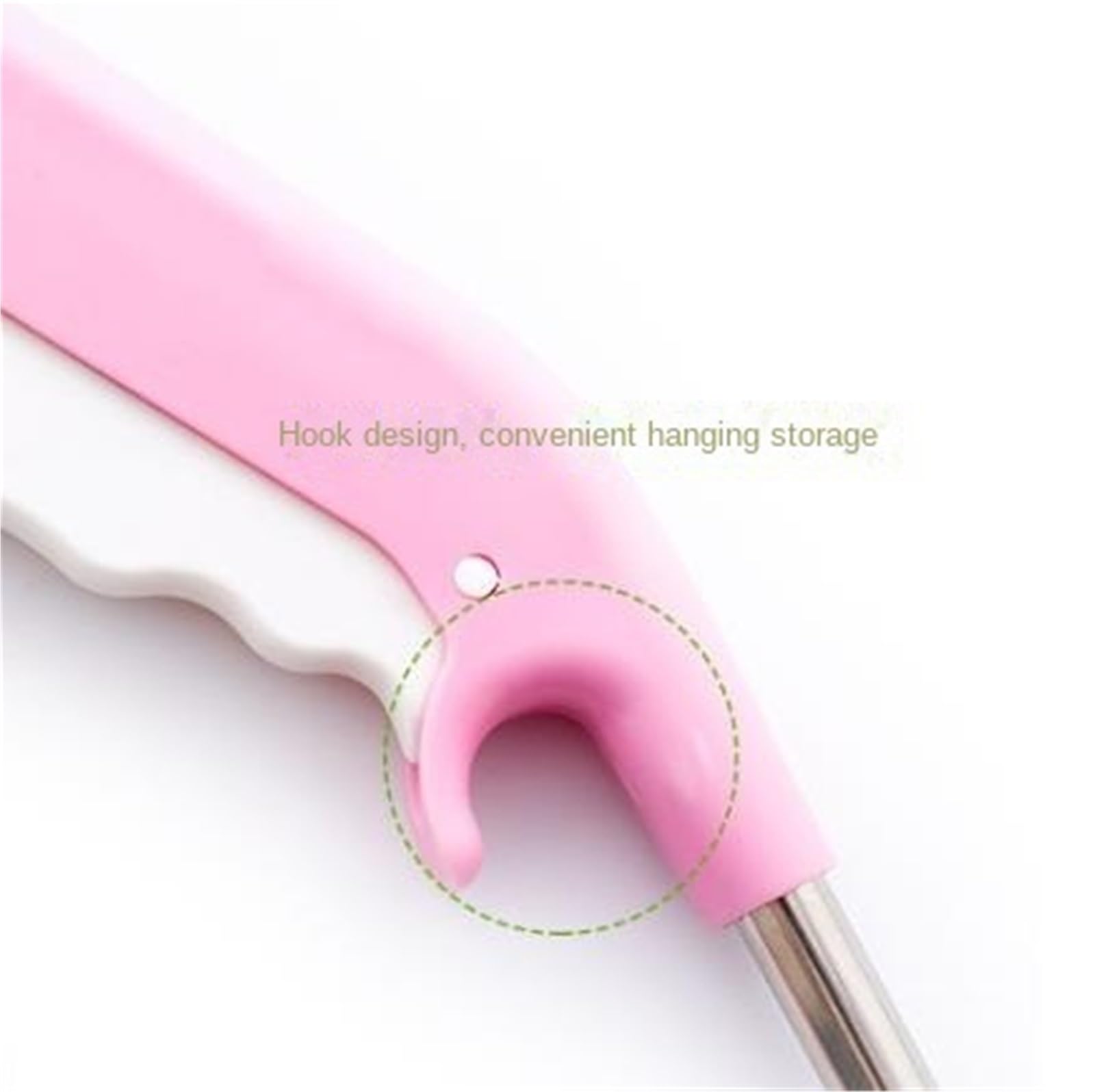 Pinza para Palos Herramienta De Agarre, Herramienta De Recogida, Recogedor De Basura, Herramienta De Alcance Pinzas Extensibles para Viejos(Pink)