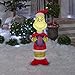 Gemmy 81246 Airblown Grinch with Present Christmas Inflatable 4 FT TALL