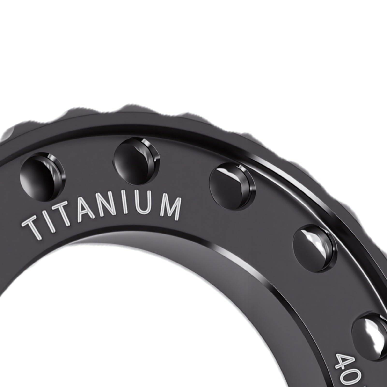 Keenso Ti Alloy Centerlock Lockring, Dust Water Vibration-Proof (BLACK)