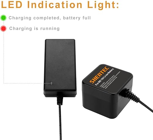 Miniatura 6 de Shentec Cargador de batería de ion de litio de 12 V compatible con Black and Decker BL1110 BL1310 BL1510 LB12 LBX12 LBXR12 Pod Style Battery no