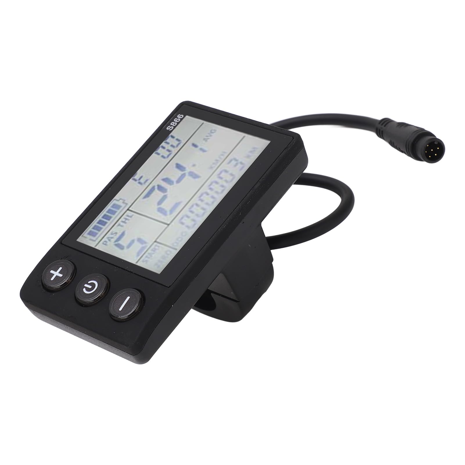 Écran LCD pour Scooter électrique, Ordinateurs de Vélo 24 V 36 V 48 V 60 V Panneau de Commande D'affichage LCD avec Prise 6 Broches Connecteur étanche Panneau LCD de Vélo