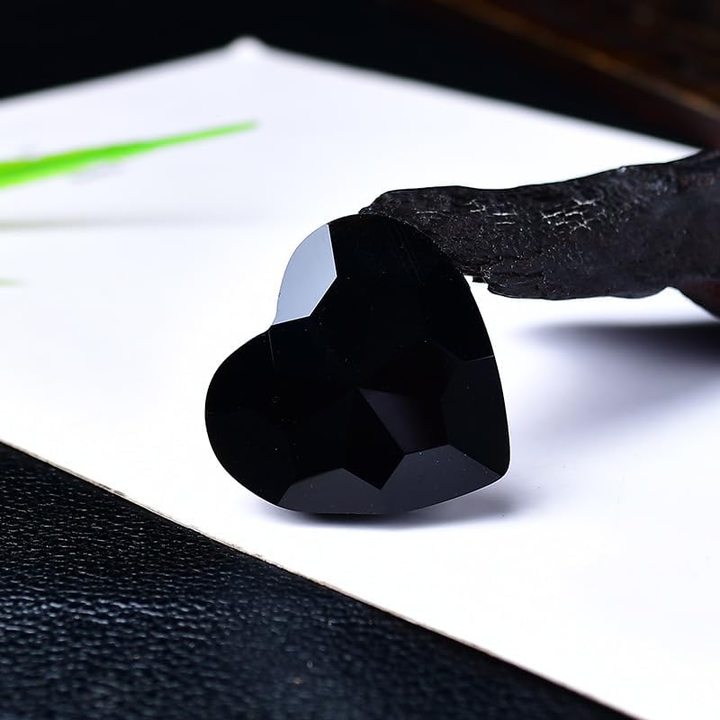 Heart-Shaped Stone Sculpture – Handcrafted Stone Figurine, Decorative Crystal Art for and Love 2pcs