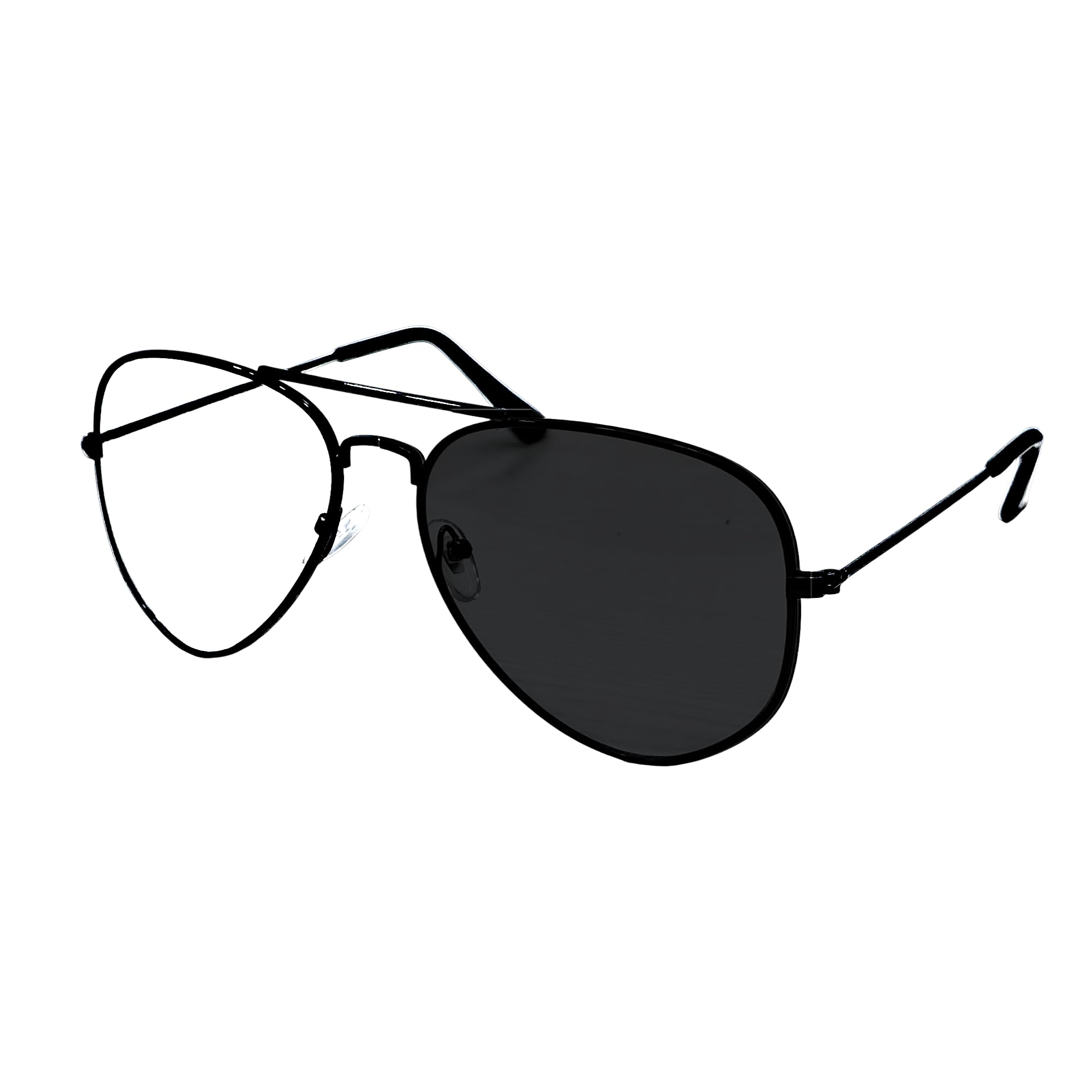 style fitt Photochromic Day Night Color Changing Sunglasses UV Protection Anti Glare Glasses Lenses for Outdoor and Driving | Men & Women | Metal Frame Black-picture-24