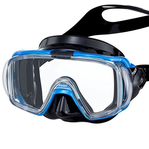 Tusa Visio Tri-Ex Mask - Black/Fish Tale Blue by Tusa