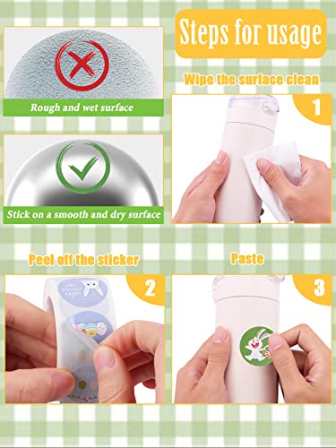 1000Pcs Easter Stickers For Kids, Happy Easter Bunny Egg Roll Sticker Decals For Toddlers, Easter Holiday Stickers Wall Window For Easter Party Decorations Supplies Gift #TOP4