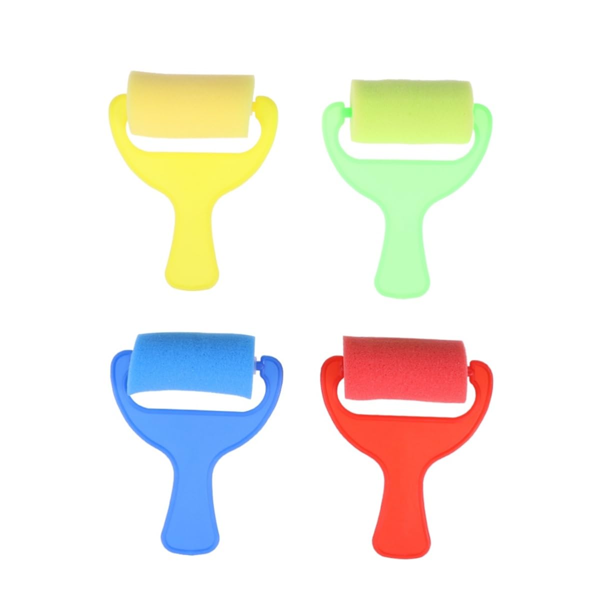 Gadpiparty 8Pcs Sponge Paint Roller Set Painting Brushes for Drawing Graffiti and Art Projects Easy Grip Keep Hands Clean for Creative Fun