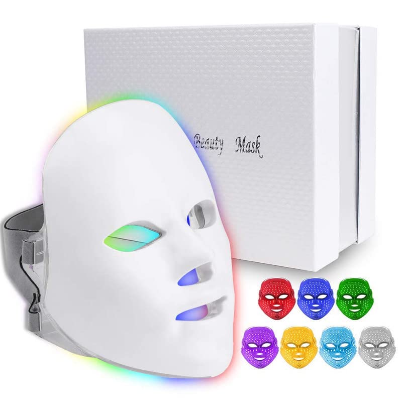 R A Products Led Mask Facial Face Lifting Advance Machine For Salon Use Photon Light Therapy – White