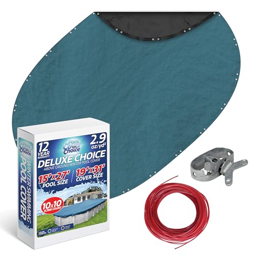 Cobertor Ovalado de Invierno 15x27 ft Ocean Blue miniatura 1