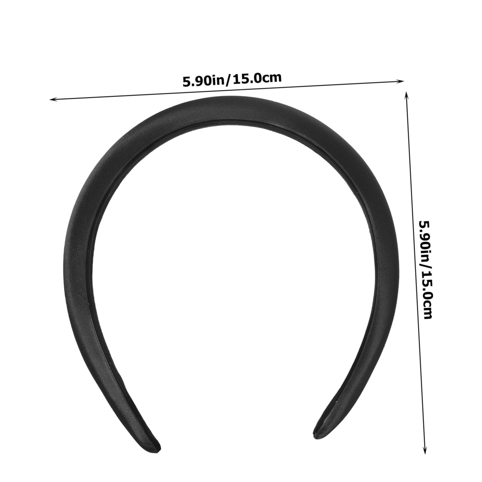 5pezzi Fascia Padded Satin Per e Ragazze Accessorio e Versatile Per Make-up Sport Boho