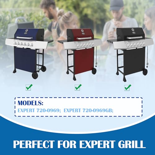 Image of SafBbcue Grill Replacement Parts for Expert Grill 6 Burner 720-0969 720-0969GB 720-0969GA 720-0969G, Grill Cooking Grates and Heat Plates for Nexgrill 5 Burner 720-0882A 720-0882AE Replacement Parts