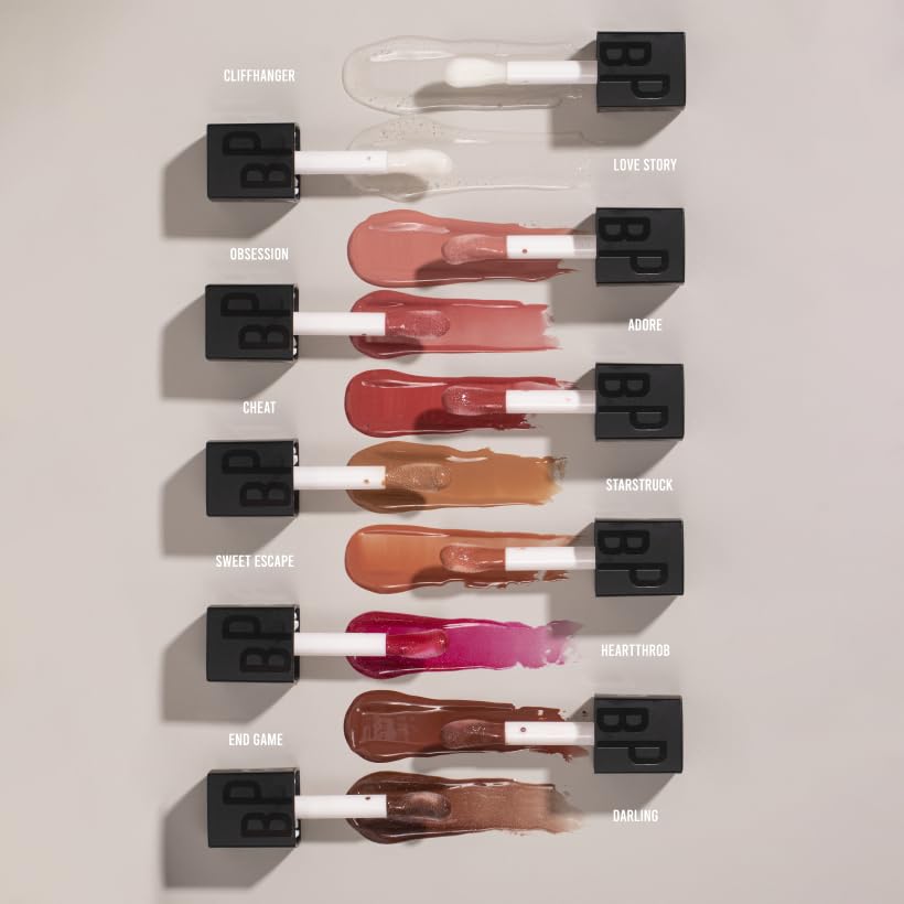 BPerfect Lip Library Lip Gloss - High-Shine Hydrating Gloss with Jojoba Oil - Shade Love Story (Clear with Golden Shimmer Reflects) - Image 3