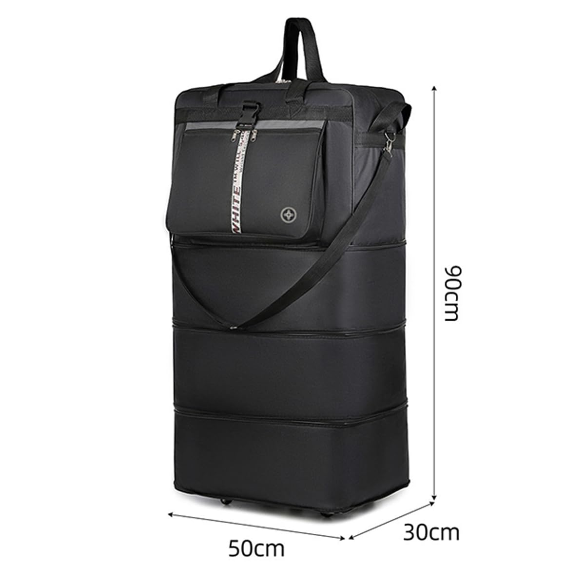 Borsa da viaggio espandibile Pack Smart con tecnologia a ruota girevole Valigia pieghevole Borsoni di grande capacità con ruote Valigie mobili