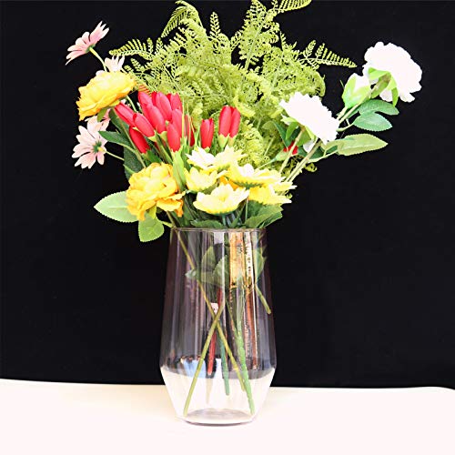 Glazen bloemenvaas, in stijl kristalheldere vaas, decoratieve vaas, handgemaakte bloemenbloem, plantenbak, terraria, glazen vaas voor bloemen, hydrocultuur planten, bruiloft, housewarming party, thuis kantoor decor - Afbeelding 8