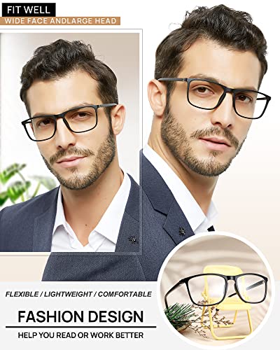 MARE AZZURO Men's Lightweight Reading Glasses Designer Readers 1.0 1.25 1.5 1.75 2.0 2.25 2.5 2.75 3.0 3.5 4.0 5.0 6.0