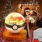 Acinolita Flashing & Cute LED Night Light - Light Up Ball Lamp Terrarium with 8 Light Modes & Gift Box Gift Bag for Kids Adults Fans, Perfect Gifts for Birthday & Christmas