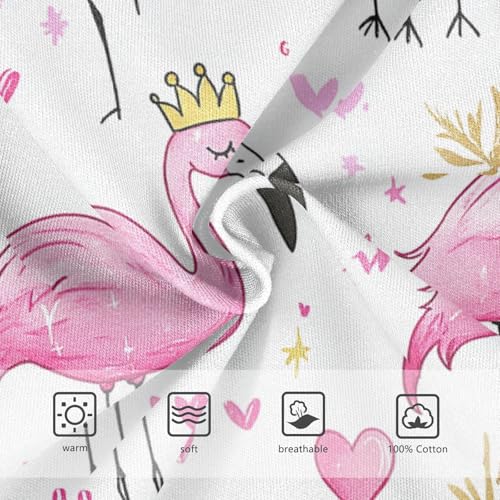 Wusikd Pink Flamingos Boys' Underwear Cotton Crowns Boys Briefs Soft Toddler Underwear 2T3