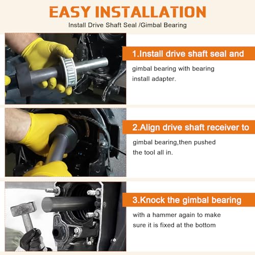 Image of Gimbal Bearing Alignment and Install Kit, Heavy Duty Engine Alignment Tools Set Compatible with Mercruiser Alpha 1 Bravo Volvo Cobra