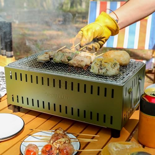グリーンライフ(GREEN LIFE) 日本製 バーベキュー BBQ コンパクト卓上シチリン UC-350(OG) の商品画像 3