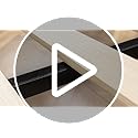 Mellow Naturalista Grand 12 Inch Solid Wood Platform Bed with Wooden Slats, Easy Assembly, Twin, Black