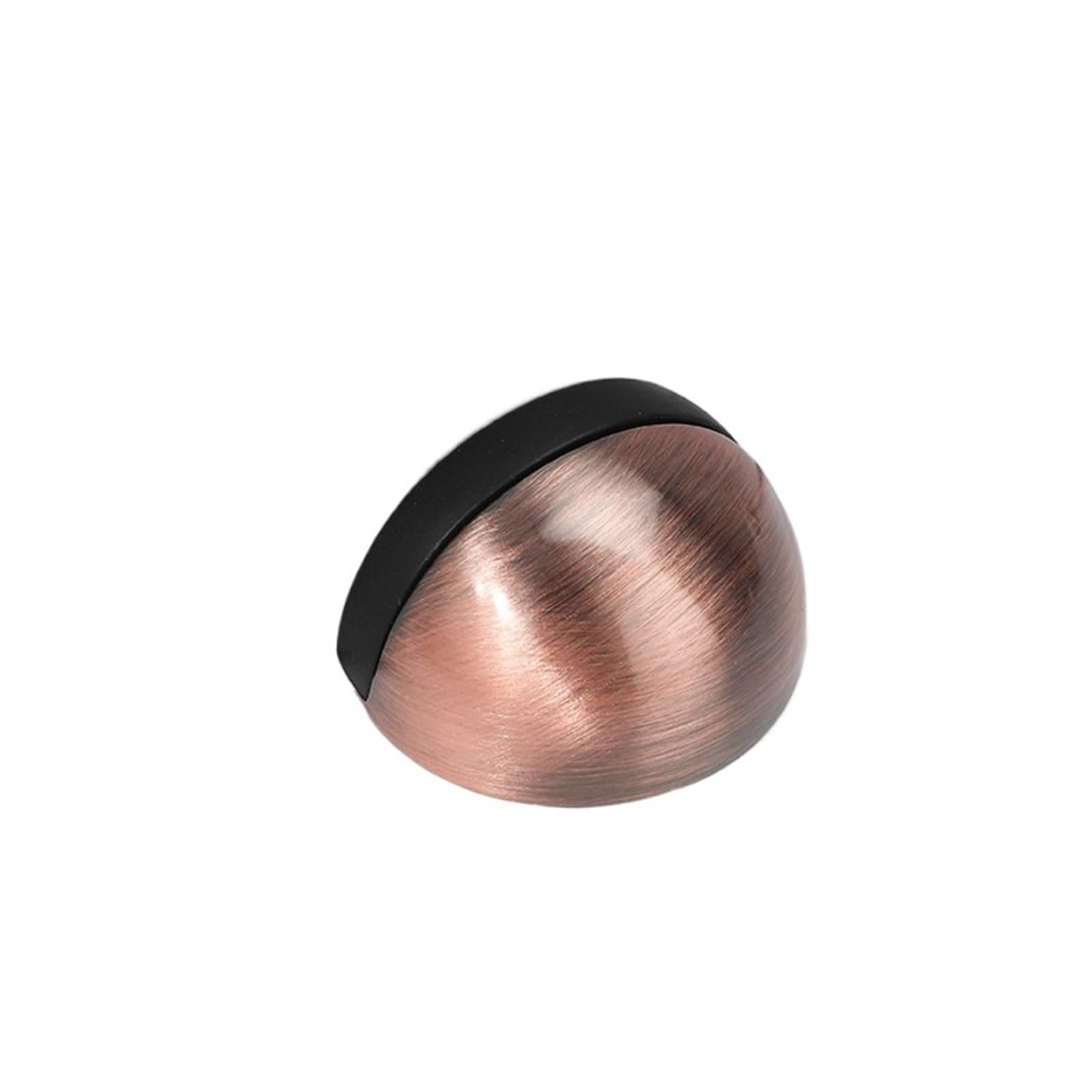 Xctdsvah Red Bronze Door Stop Hidden Door Holder Non Punching Sticker Floor Mounted Nail-Free Stop Hardware(Red Bronze)