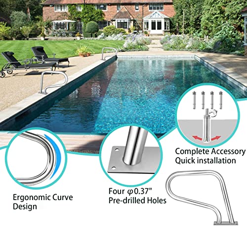 Barandal para piscina de acero inoxidable miniatura 7