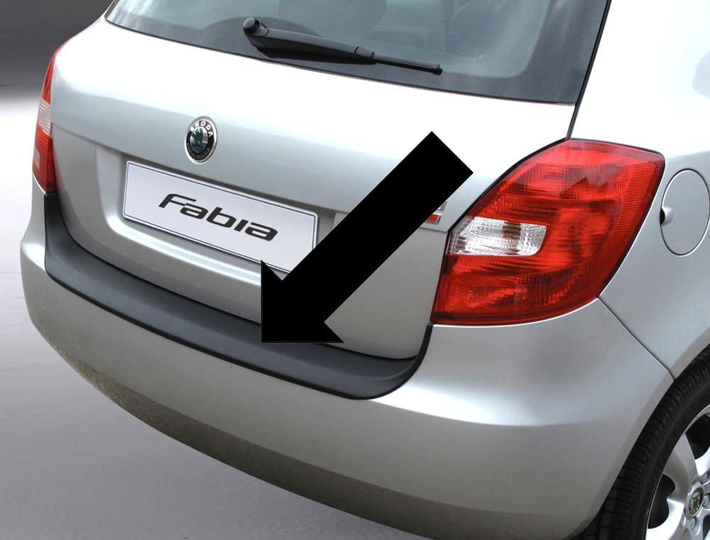 RGM - Protector Parachoques Trasero para Borde de Maletero de Skoda Fabia II Hatchback Antes de Facelift, año de construcción 12.2006 – 03.2010 RBP240, Color Negro