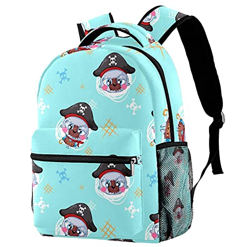 Sac à dos ordinateur original au motif grenouilles vertes et design multicolore branché