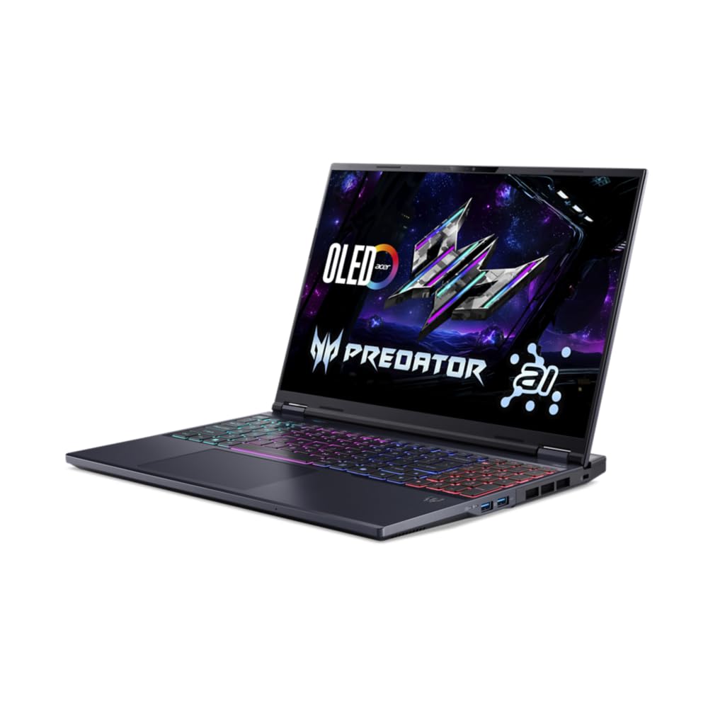 Acer Predator Helios Neo 16 AI PHN16-72, Laptop do gier 16", WQXGA IPS (Intel Core Ultra 7-255HX, 32 GB RAM, 2 TB SSD, GeForce RTX 5070, Windows 11 Home), Czarny, QWERTY Hiszpański+3M Game Pass