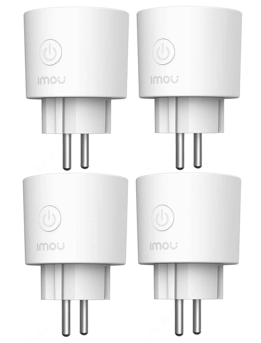 Imou CE2P Smart Plug (4 opakowania), Wi-Fi 16A wtyczka do matter, monitorowania energii, monitora zużycia elektrycznego, kompatybilna z Alexa i Google, pilot zdalnego sterowania przez aplikację