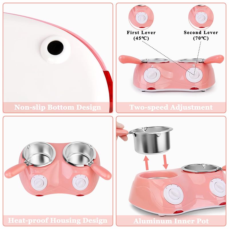 Set di mini pentole per fonduta di cioccolato, con stampo fai da te e accessori per caramelle e prodotti da forno per formaggio