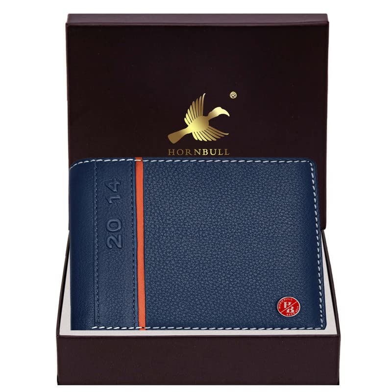 HORNBULL Austin Navy RFID Blocking Leather Wallet for Men | Wallets Men Leather | Mens Wallet - Image 3
