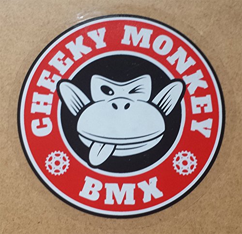 Cheeky Monkey BMX Lot de 6 autocollants pour vidéos, fond transparent, pour BMXing Bikes. - Image 7