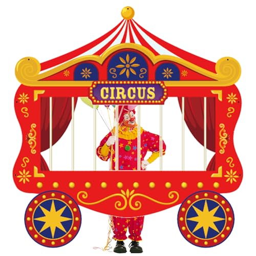 Fondo fotográfico de fiesta de circo 70x74 pulgadas
