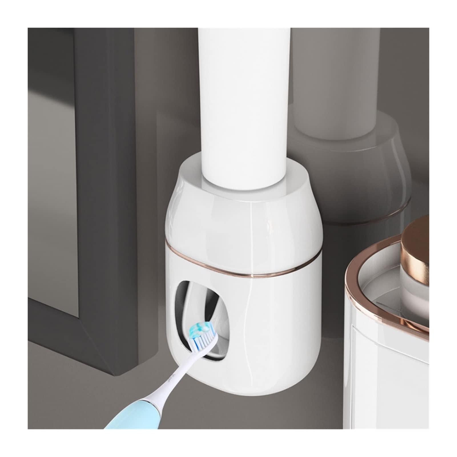 Estante para Cepillos de Dientes Porta spazzolino Montato a Parete Senza punzonatura a battibecco(B,M)