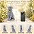 Nacome Solar Dog Garden Statue: Weather Resistant Durable Resin Sculptures with Auto Lighting - Outdoor Lawn Porch Patio Yard Art Decor - Gifts for Mom Grandma Dog Lovers(Grey)