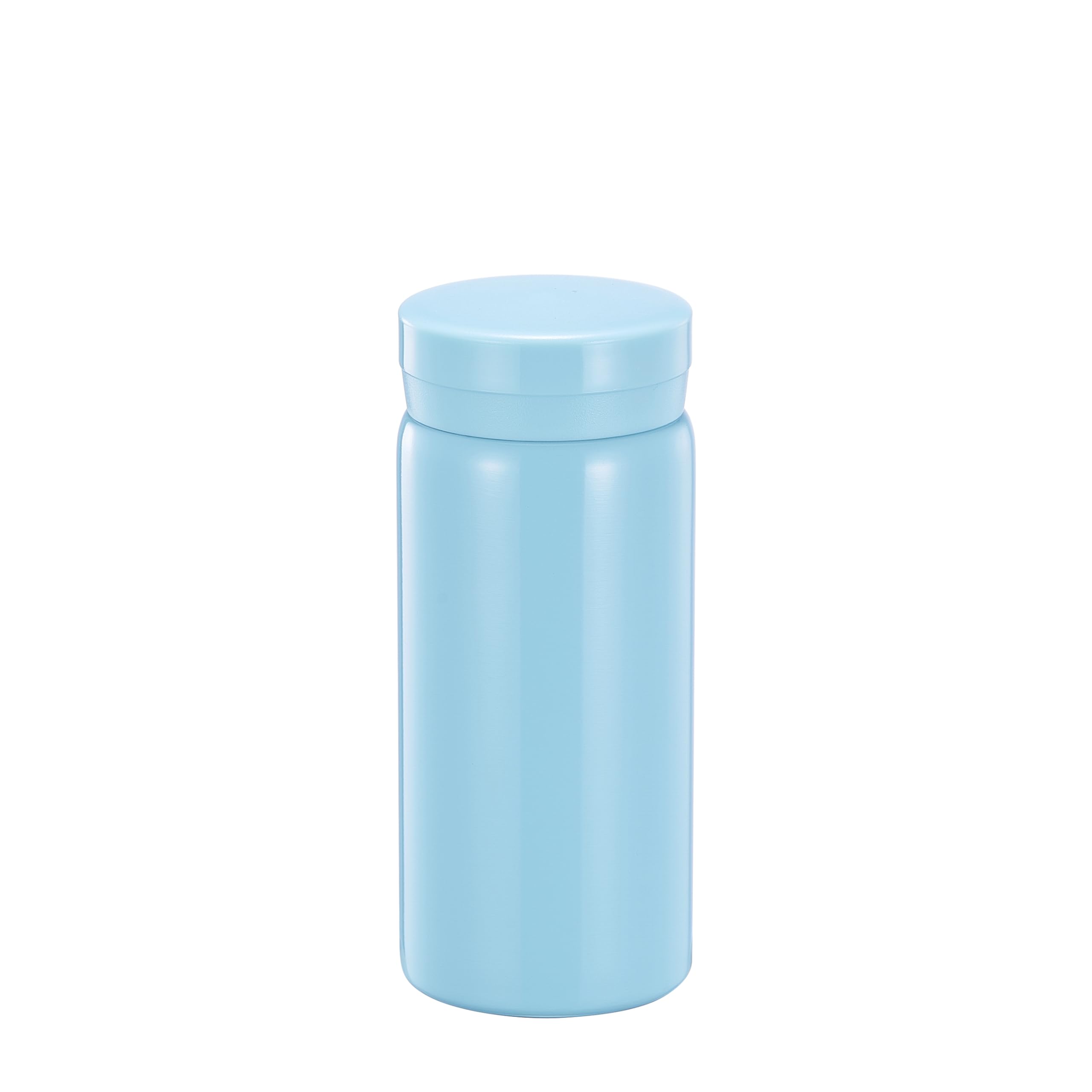 Mini Thermos Cute Water Bottle - 7 oz Tiny Insulated Vacuum 18/10 Stainless Steel Small Flask - Leak Proof & Spill Proof & Keeps Cold and Hot for Drink, Coffee, Tea - Light Blue