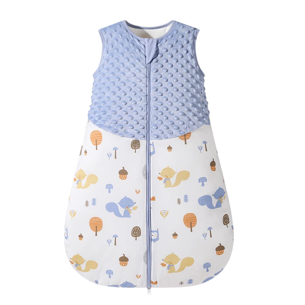 Fairy Baby Sacco Nanna per Neonati 1,5 Tog Sacco a Pelo Invernale per Neonato Coperta Indossabile in Cotone Morbido Swaddle