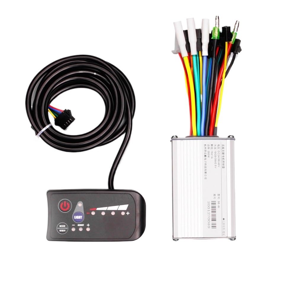 Centralina Monopattino Elettrico 24V-48V/36V-60V 350W Biciclette Elettriche Scooter Controller Motore Display Pollice Acceleratore EBike Controller Brushless Parte Brushless Motor Controller(B 24V 250
