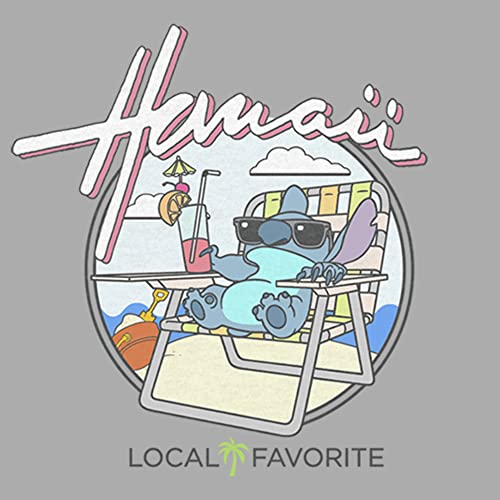 Disney Lilo & Stitch Local Favorite Boy's Heather Crew Tee2