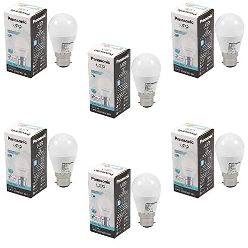 Image of Panasonic 3W B22 LED Cool Day Light Bulb, Pack of 6