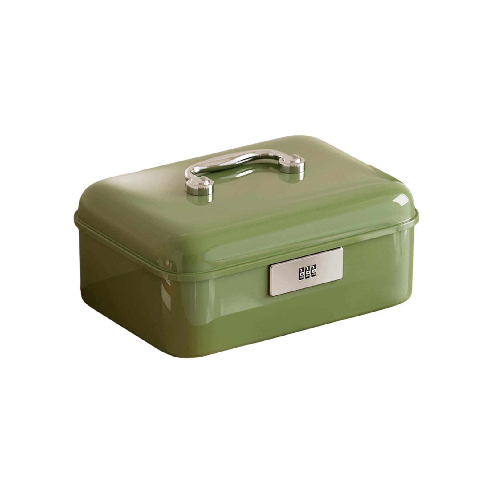 Snorvixre Sturdy Password Protected Organizers Box Sturdy Portable Travel Container for Secure Item Storage Kids Valuables Security Box