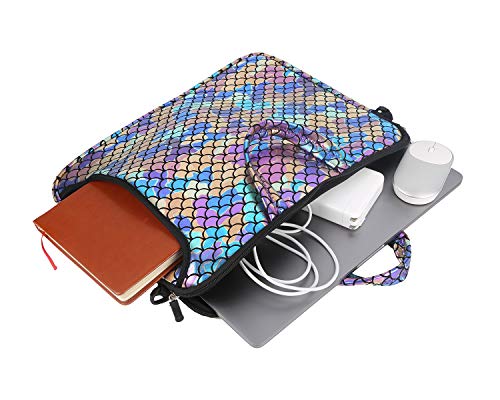 Image of 17.3-Inch Laptop Shoulder Carrying Bag Case Sleeve for 16 inch 16.5 inch 17 inch 17.3 inch Computer /Notebook /Ultrabook /Chromebook, Mermaid Scale (Colorful)
