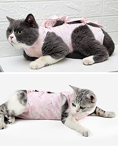 A+a Pets Soft & Breathable Cat Post Surgery Recovery Suit (Pink, Large) (B09BJSBK2Y) Amazon Price History, Amazon Price Tracker
