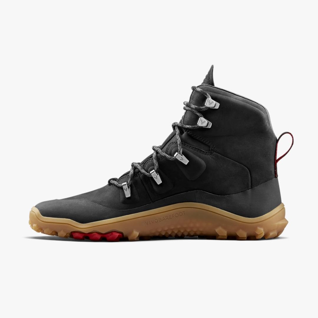 Vivobarefoot Tracker Leather at Mens Barefoot Hiking Boots | Waterproof, Lightweight & Puncture Resistant | All Weather & Terrains | Wide Fit Grounding Shoes