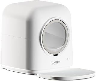 Xenon Smart Akıllı Otomatik Kedi Tuvaleti Mobil App ile Uzaktan Kontrol UV Sterilizasyon ve Sensörlü Kum Kabı (Çıkarılabilir Kum Paspası+4 Adet Koku Tableti+40 Adet Çöp Poşeti Hediyeli) X8620