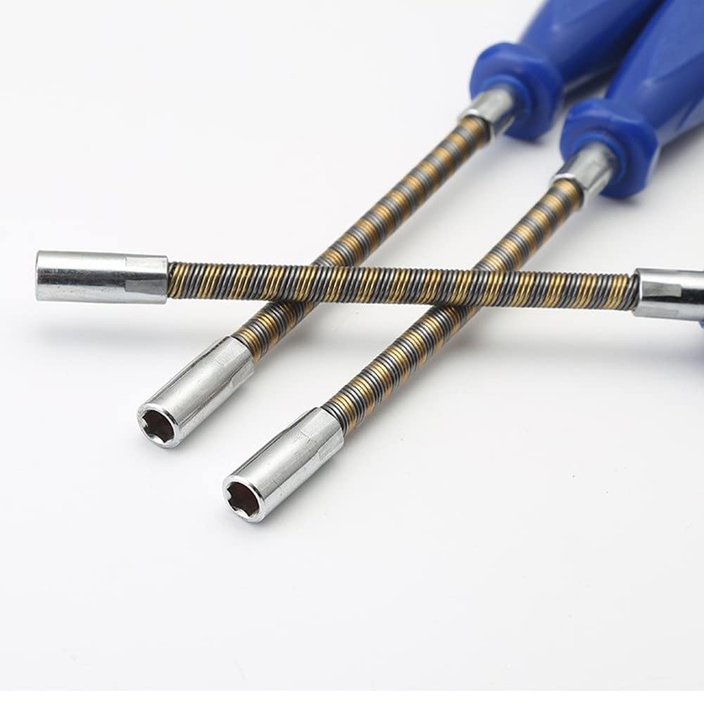 Flexibler Schraubendreher-Steckschlüssel-Schraubendreher Rutschfester Flexibler Schraubendreher Handwerkzeuge Multifunktional 7 mm (Color : A) (A)