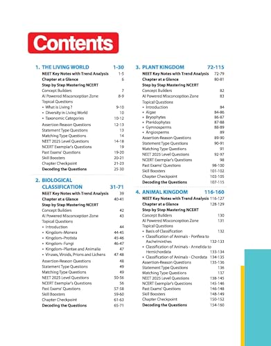Image of Arihant Master the NCERT Biology Class 11 | For NEET (UG) & CUET 2026-2027 | Line by Line MCQs from NCERT Book | NCERT-Based 2K+ MCQs, AI-Based Misconception Zone | Revised Edition 2026